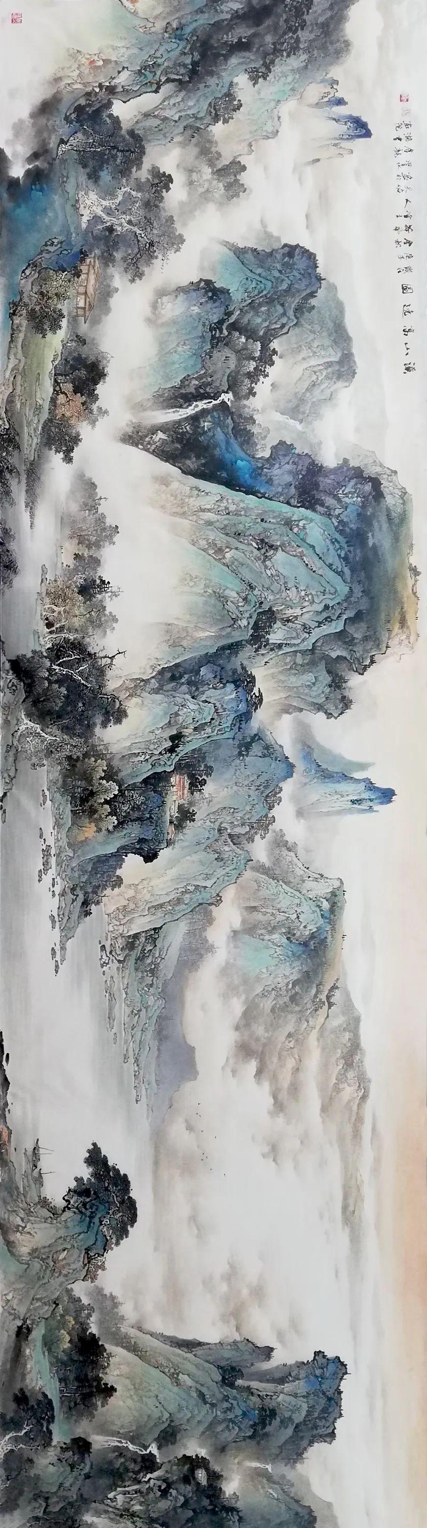 著名彩墨山水画家杨天佑作品欣赏(接受定制,任一尺寸均可) - 知乎