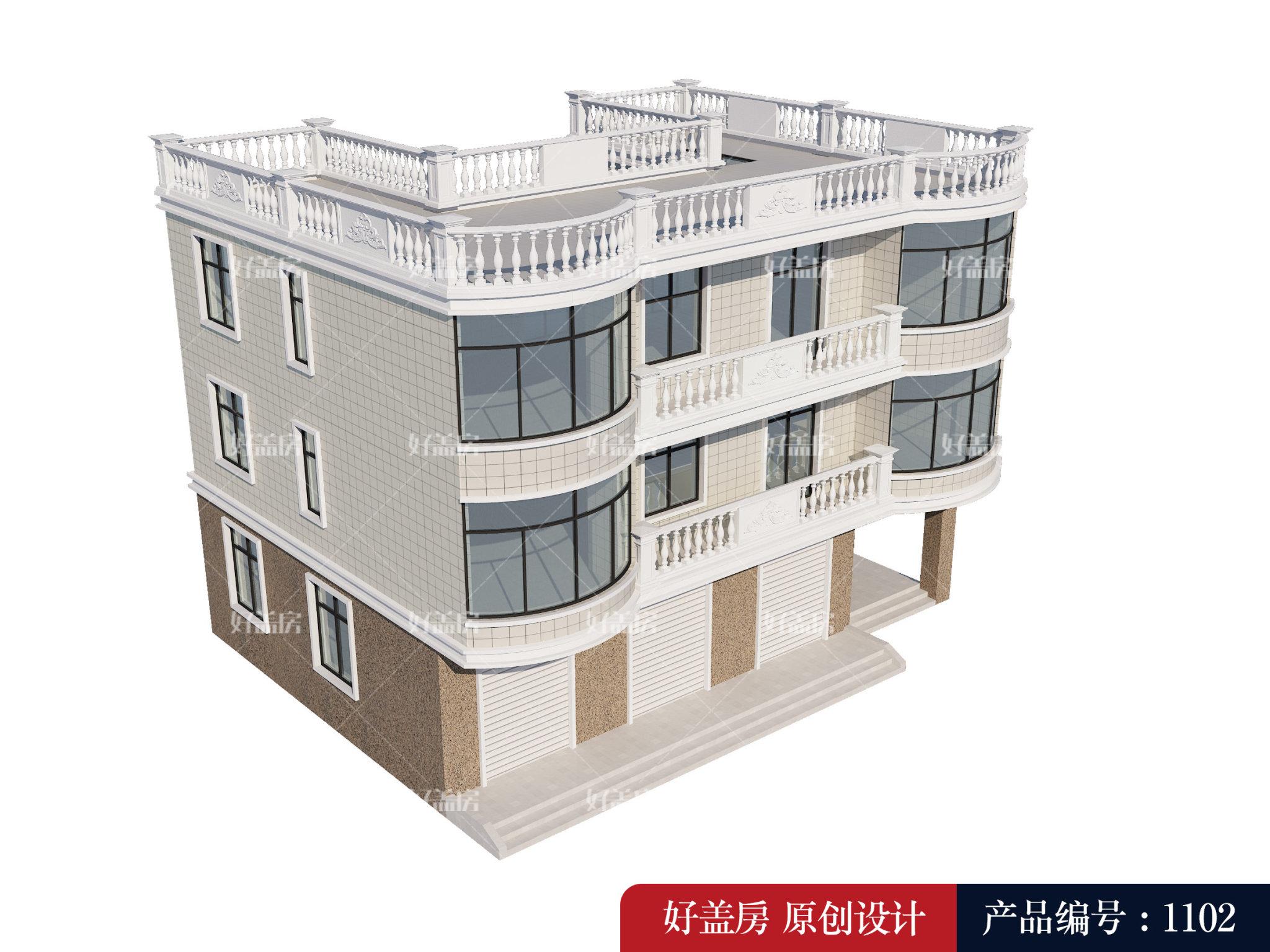 4间房子的设计图农村