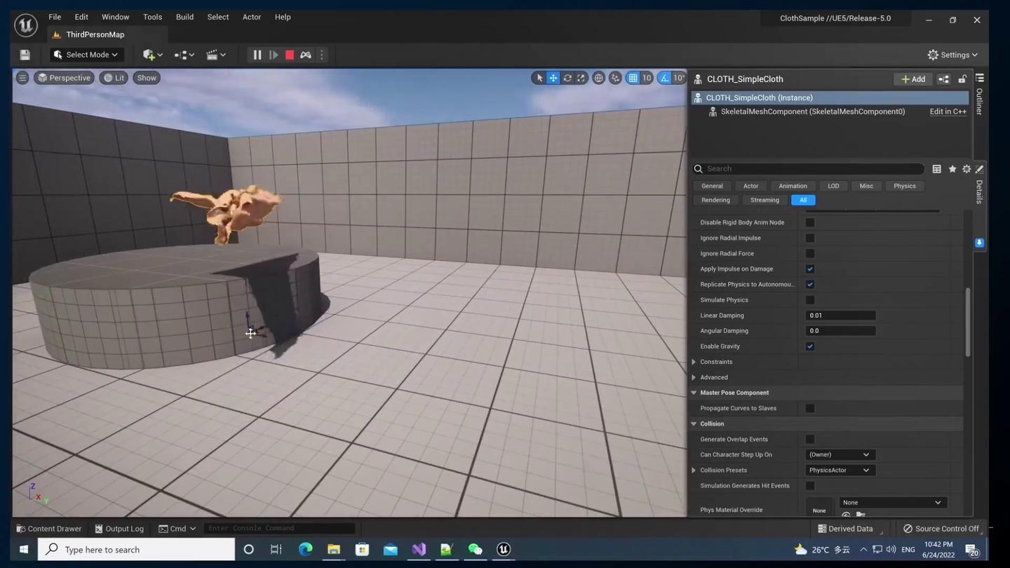 UnrealCircle UE5最新的全平台实时布料系统 - 知乎