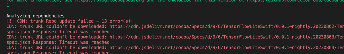 Pod install,error:[CDN: trunk Repo update failed ] - 知乎