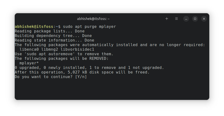 Apt remove apt purge linux 