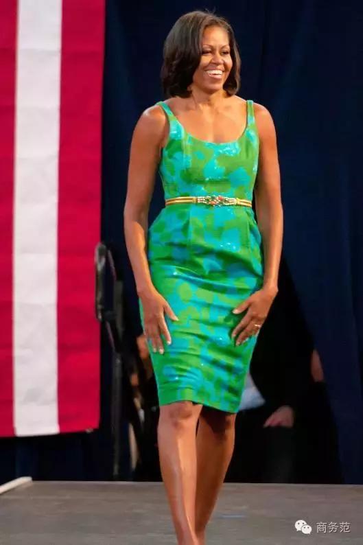 米歇尔最后一次国宴穿versace8年她穿火的46个品牌