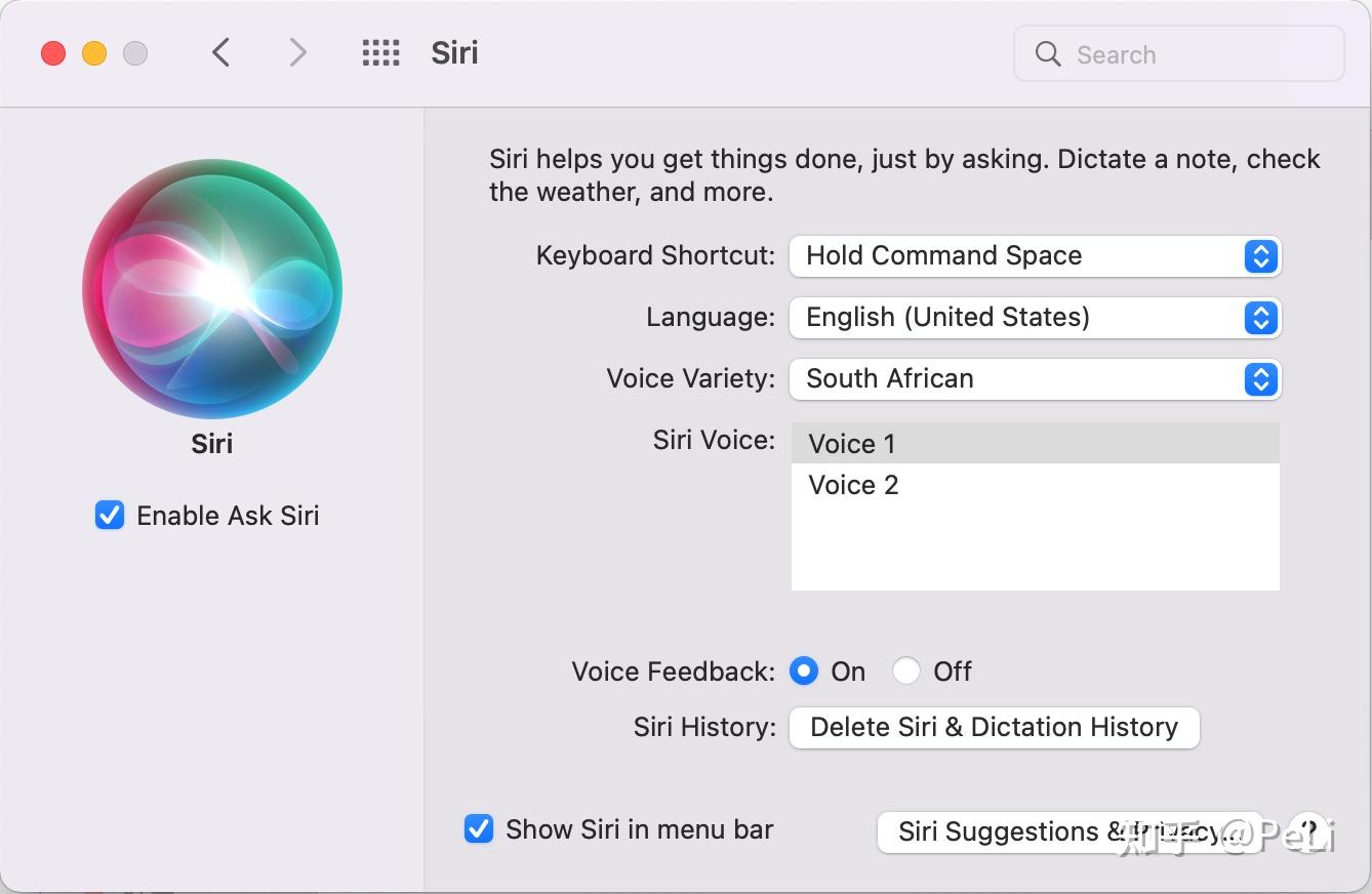 也就是说,如果要启动"hey, siri"的唤醒指令,你需要在系统偏好设置-可