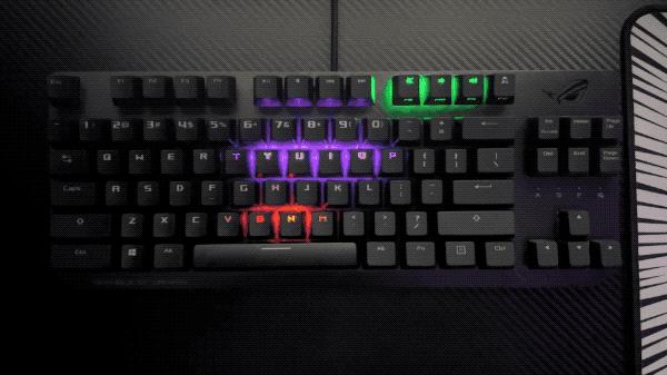 rog游侠nx tkl机械键盘电竞味十足