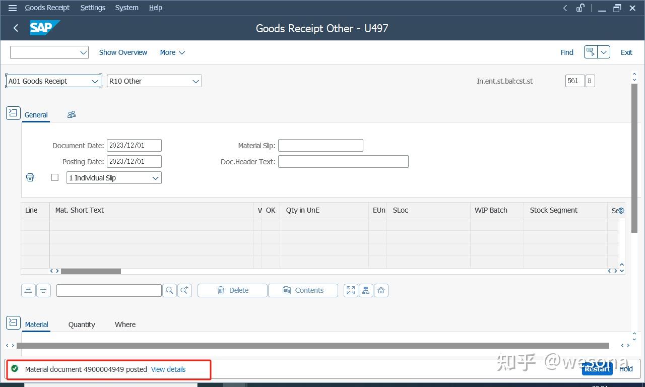 SAP Posting only possible in periods2023/11 and 2023/10 in company code 1710 Message no.M7053 处理