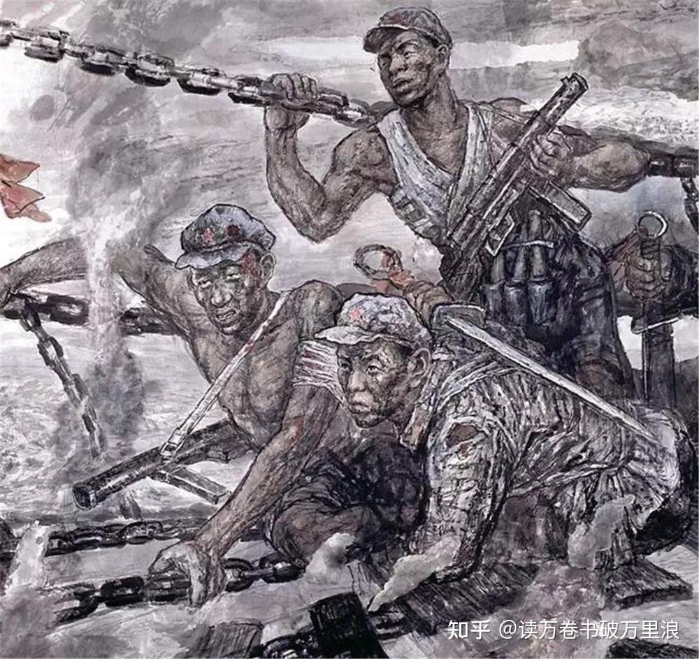 红军战士冲锋的画图片