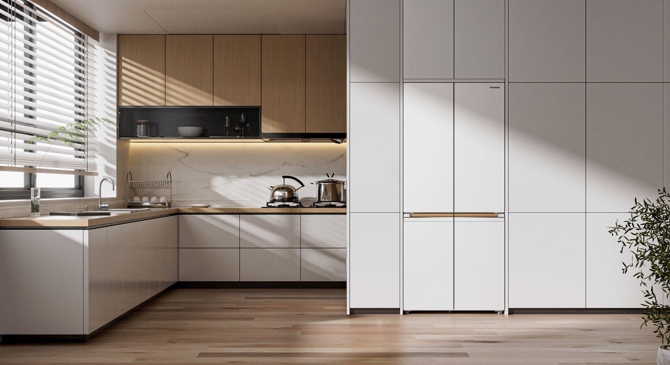 嵌入式冰箱"理想型"来了,东芝大白梨好上头! - 知乎