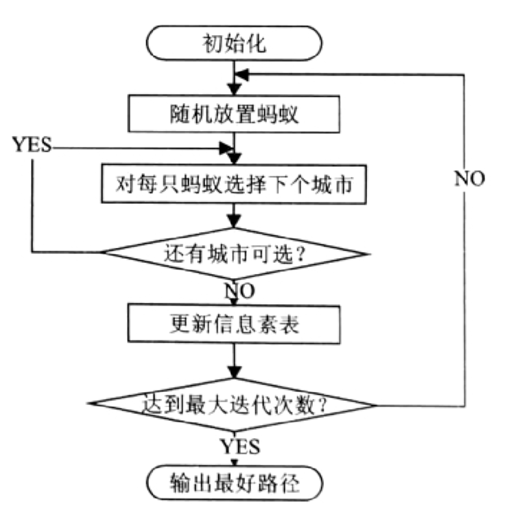 蚁群算法流程
