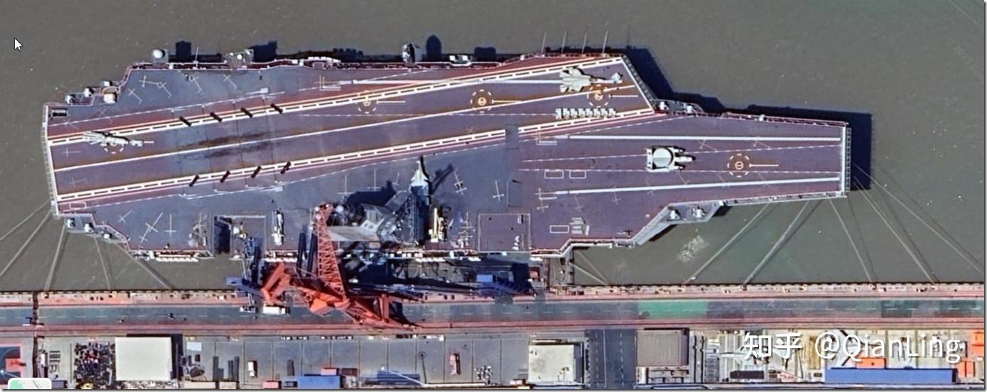 卫星地图：电磁弹射航母福建舰三剑客齐聚！ - 知乎