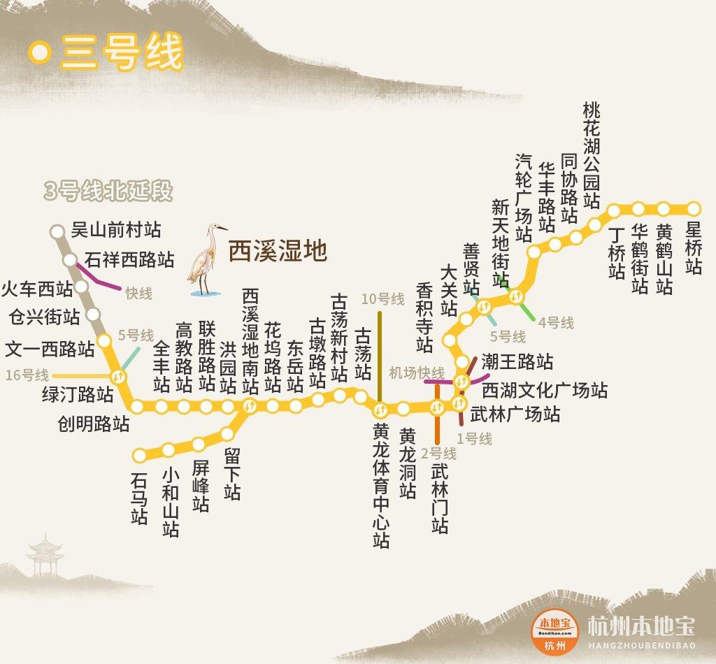 杭州地铁线路 三期图片