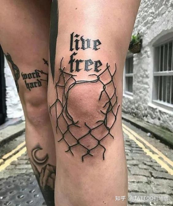 关节纹身我愿称之为勇士部位