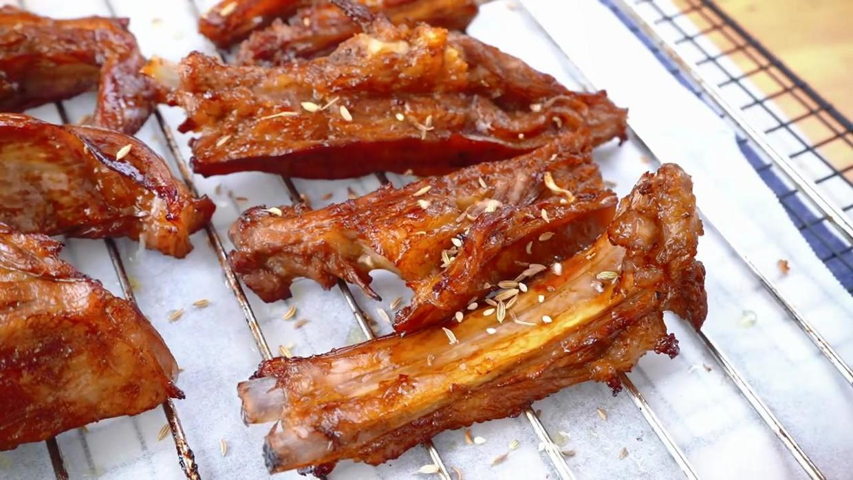 香辣孜然烤羊排