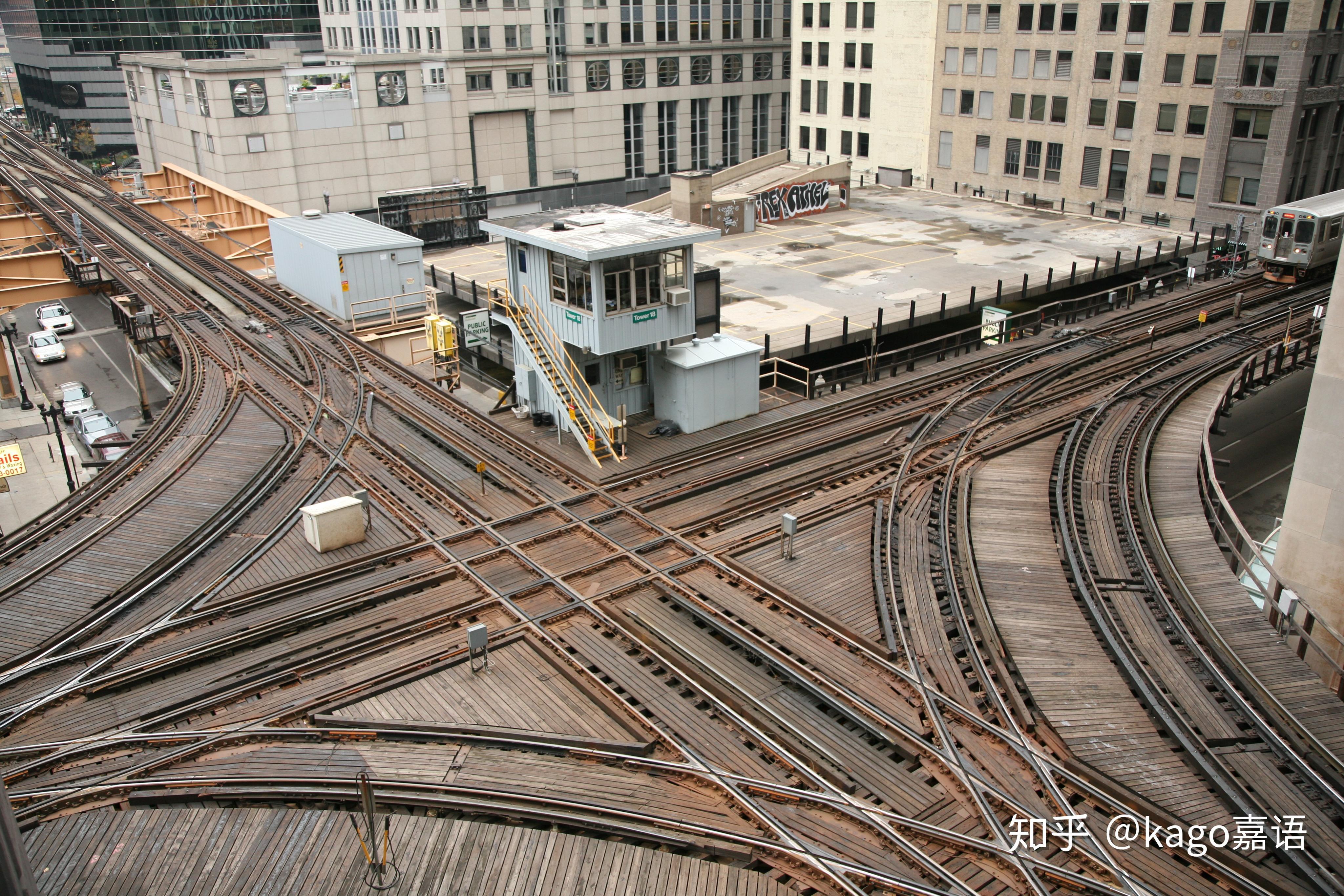 多条铁轨与在火车站的交叉点高清摄影大图-千库网
