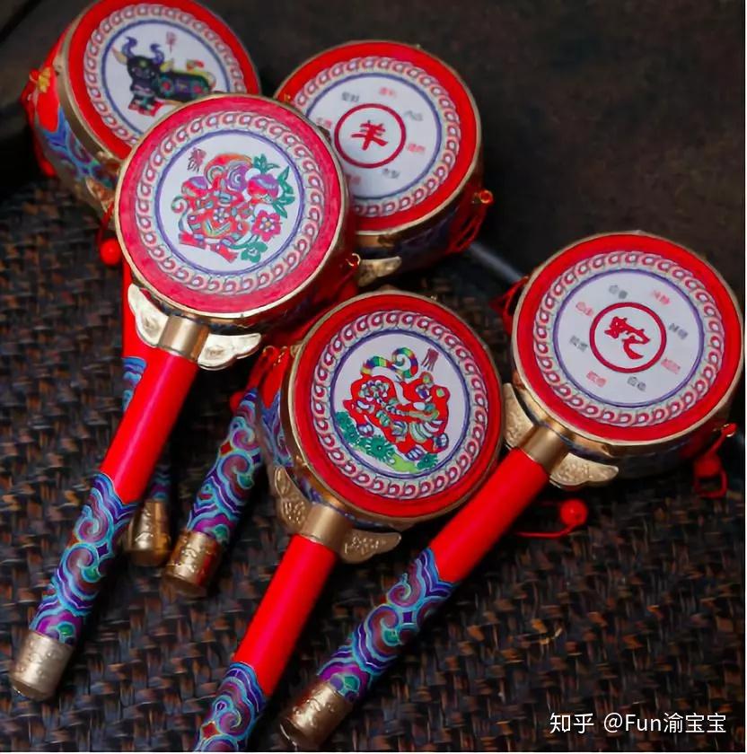 拨浪鼓小泥人以上礼品以实物为准.