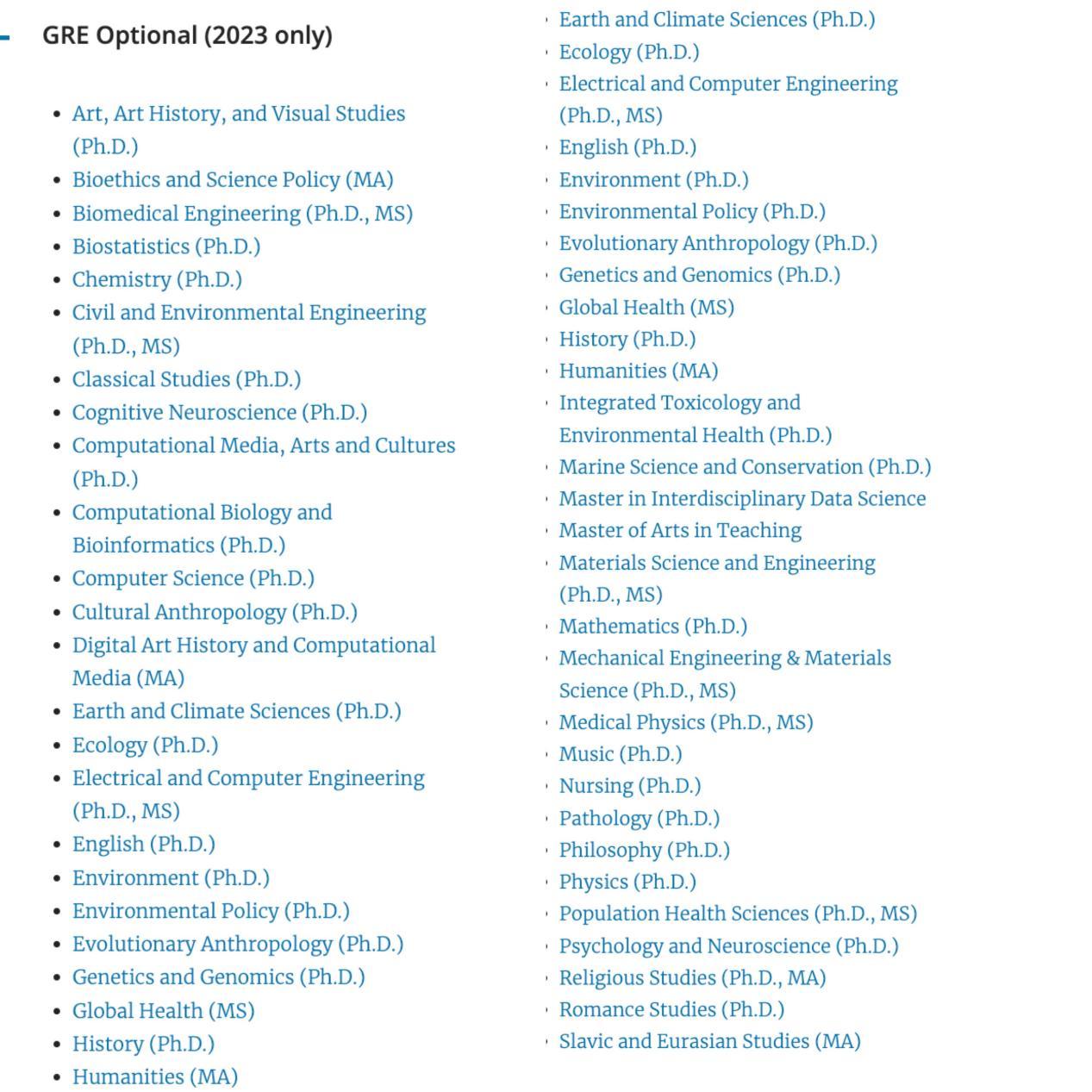 美国TOP高校不需要GRE成绩的项目终于被我整理出来了！！（仅限2023fall） 知乎