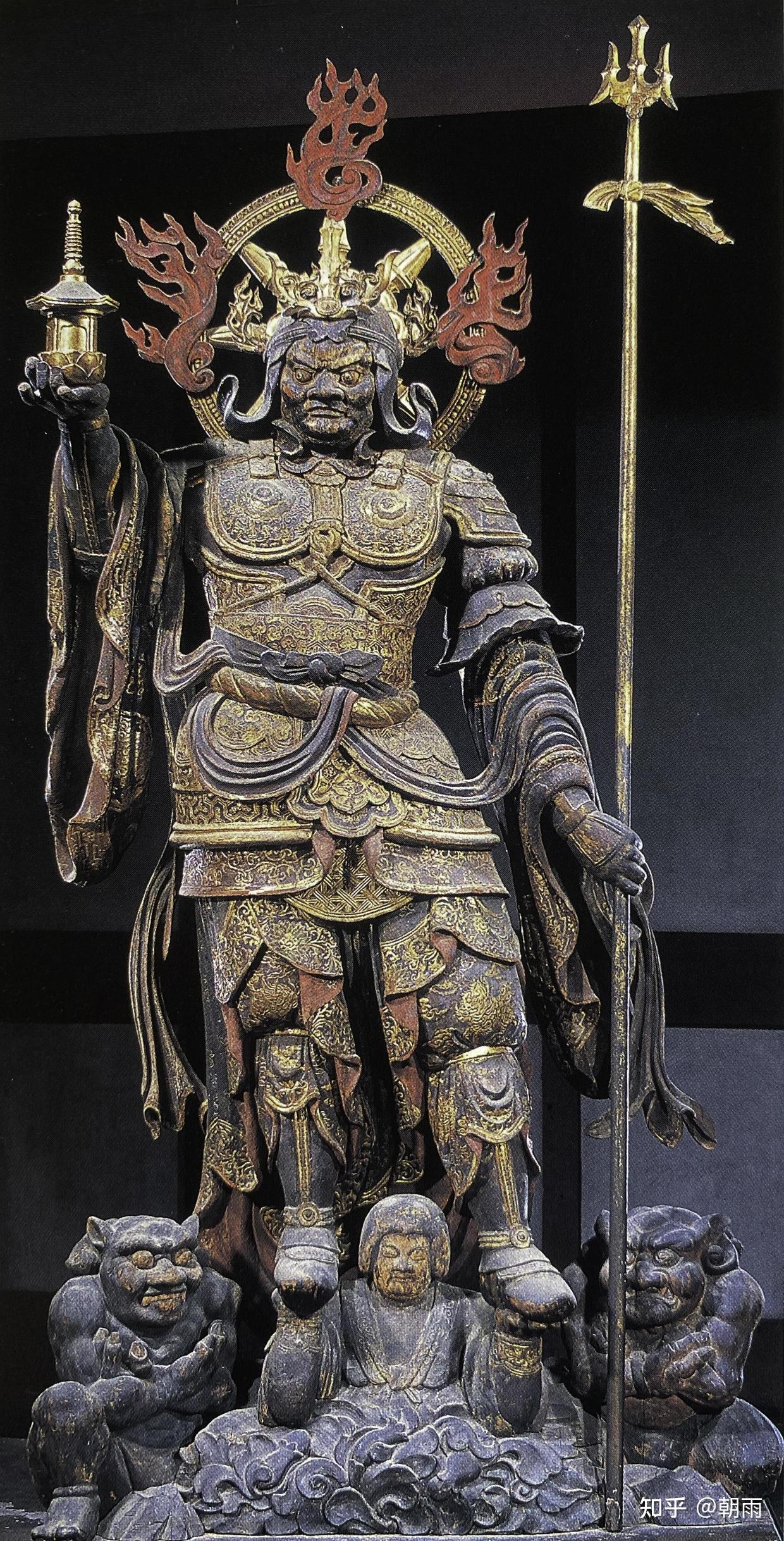 a. 「多闻天立像」(东北).像高164.7cm.4.