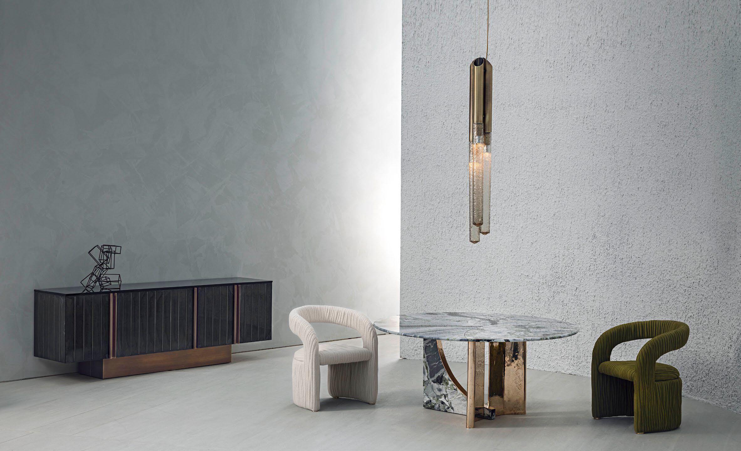 你能想象灯饰上用大理石是什么感觉吗?baxter做到了!