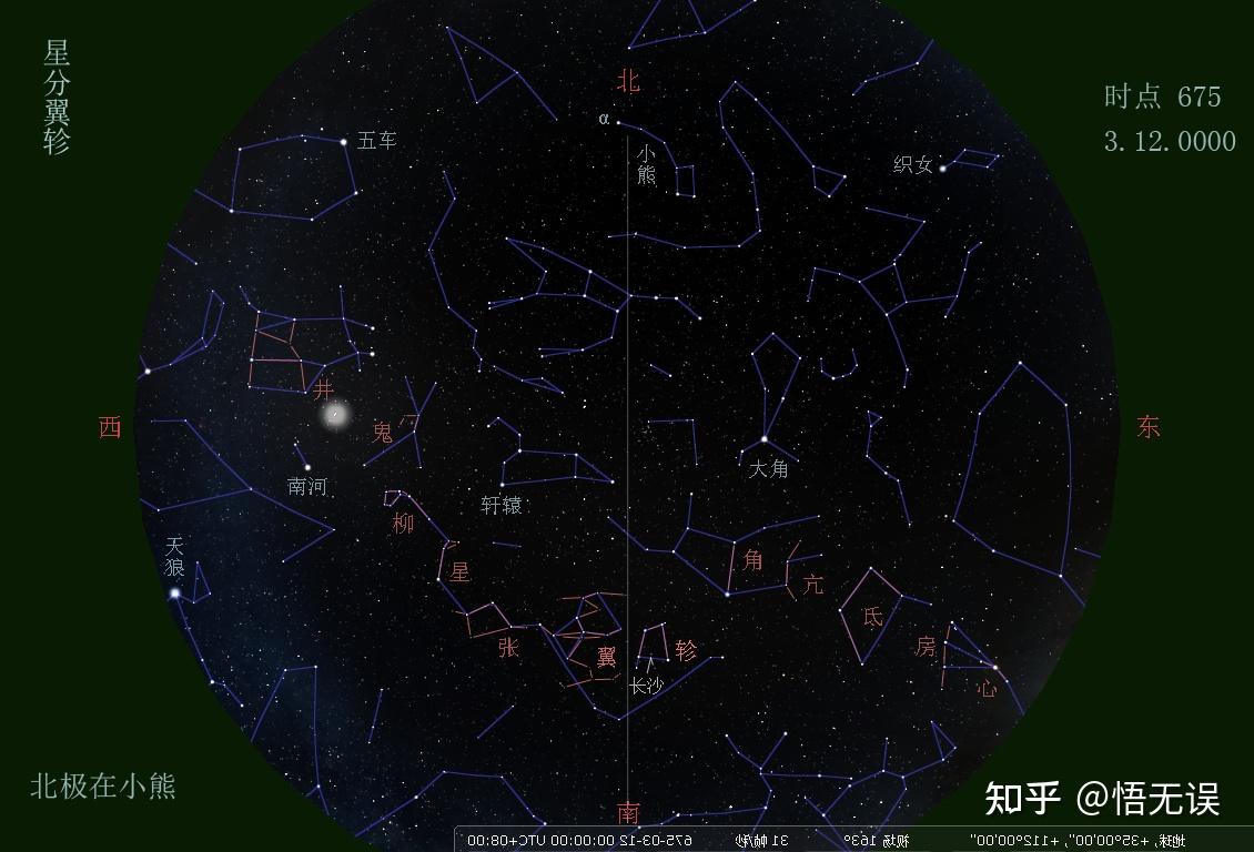 图3-1轸宿(乌鸦座)长沙星满天星星(苏州石刻天文图1400多颗),星名