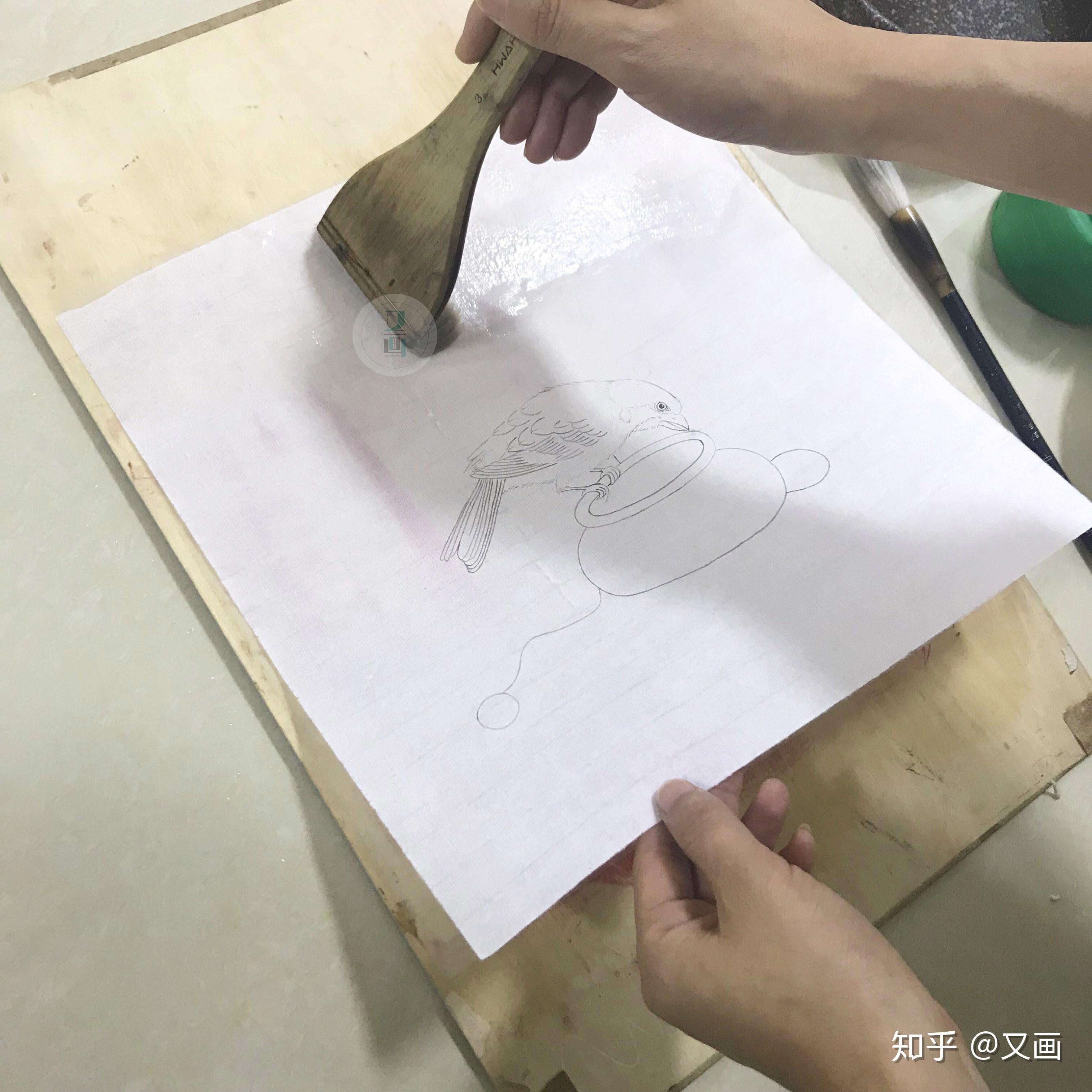 国画 | 工笔裱纸教程 - 知乎