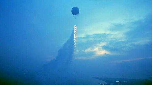 天梯蔡国强的焰火艺术