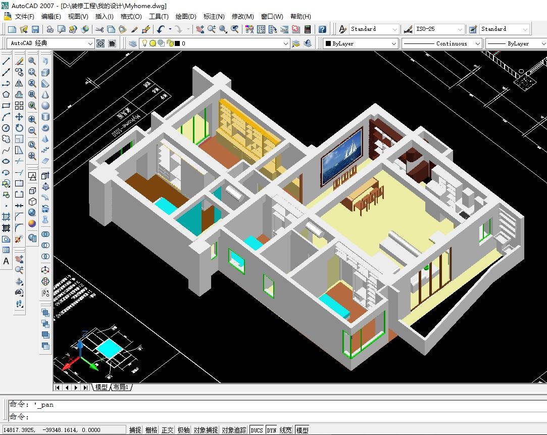 现代精致双层别墅CAD室内装修图（含效果图） -CAD之家