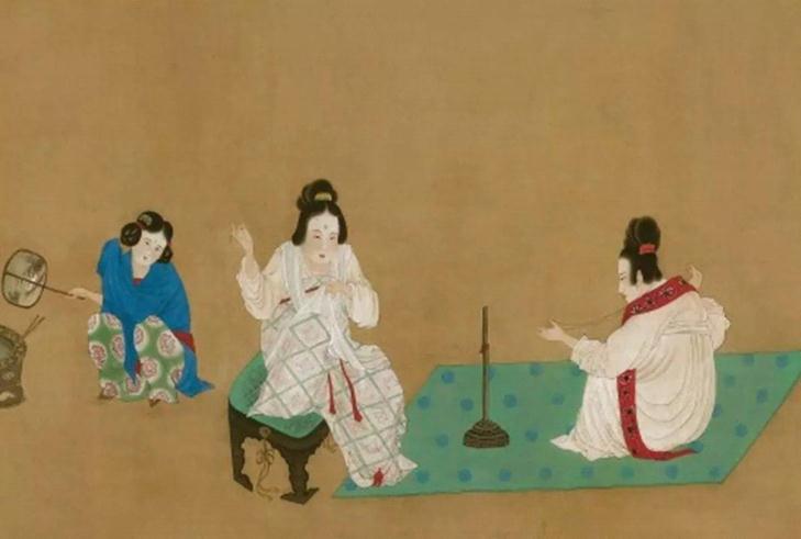 【服饰篇】唐代宫廷画家张萱《捣练图》赏析 - 知乎