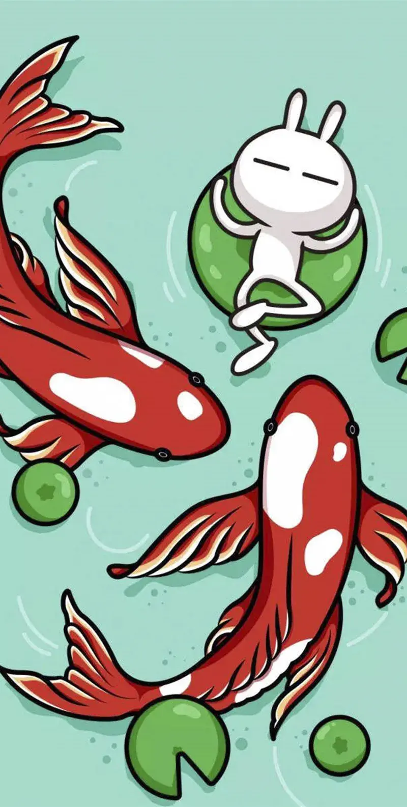 宝藏壁纸好运锦鲤壁纸速速换上