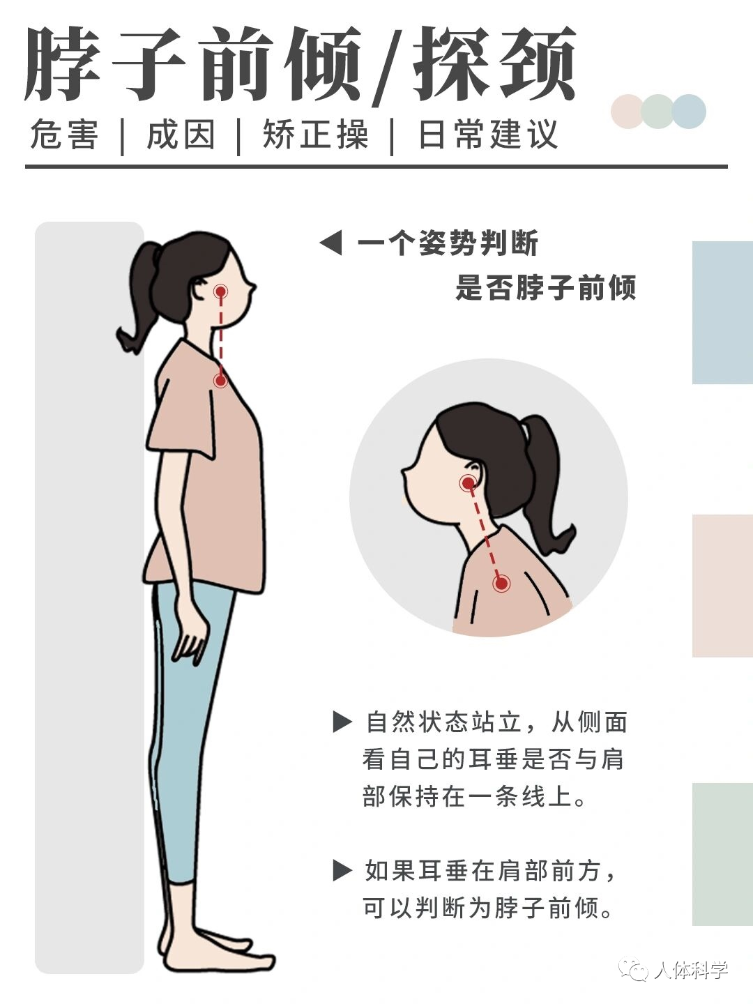 矯正探頸脖子前傾矯正操遠離富貴包雙下巴偏頭痛