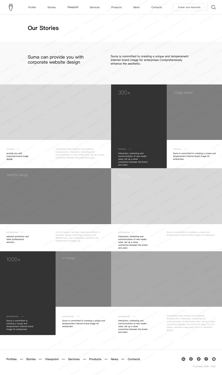 高保真原型图设计页面出现多个同级业务板块排版技巧