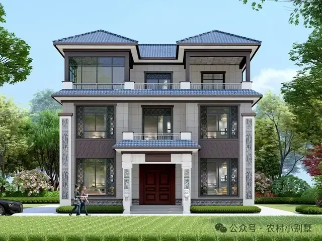 2026新款三层新中式别墅,38套最漂亮的三层中式自建房乡村住宅 - 知乎