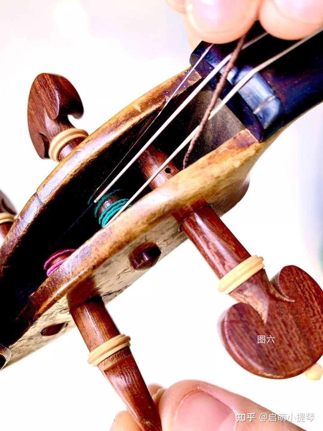 图解如何为小提琴换弦