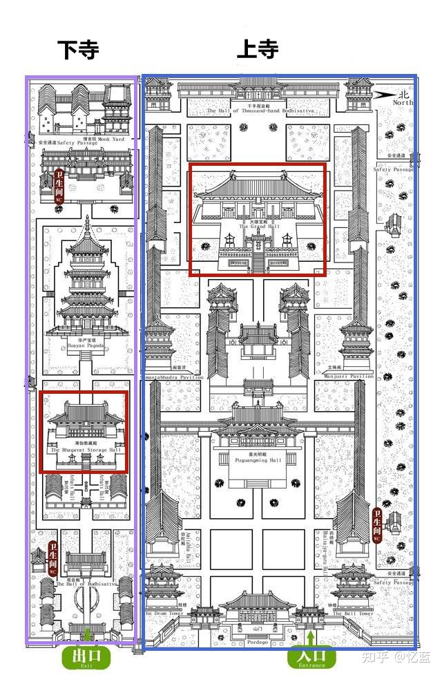 华严寺平面图图片