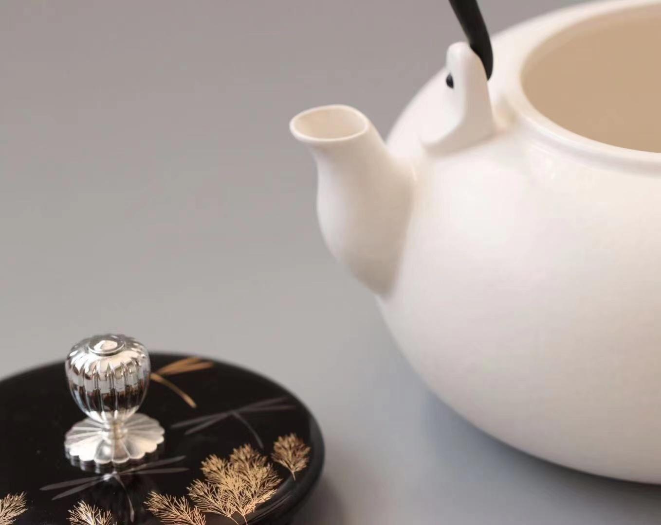 最美煮水壶,新品首发莺歌烧白陶茶壶,刷新了我的艺术感