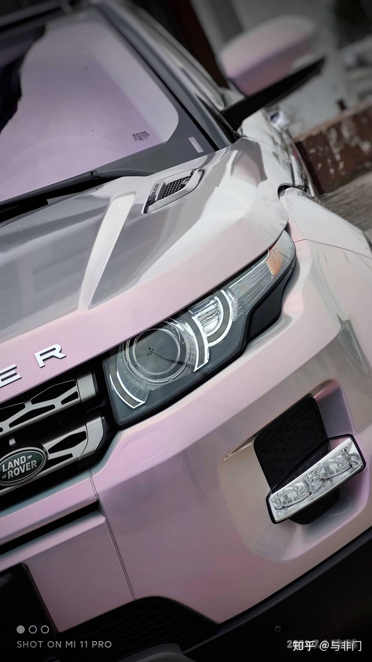 阿呆车服漆面改色膜路虎极光梦幻火山灰