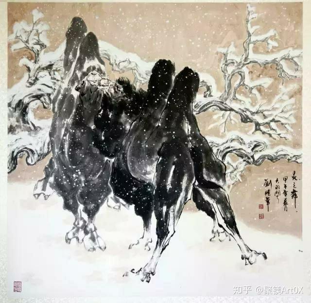 聚镁art0x丨刘晓华我心中的强者骆驼