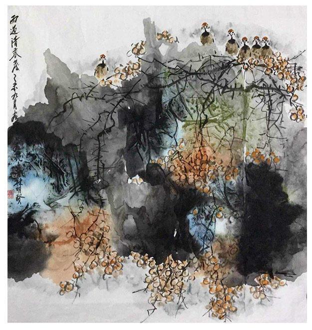 当代名家林明贤水墨画