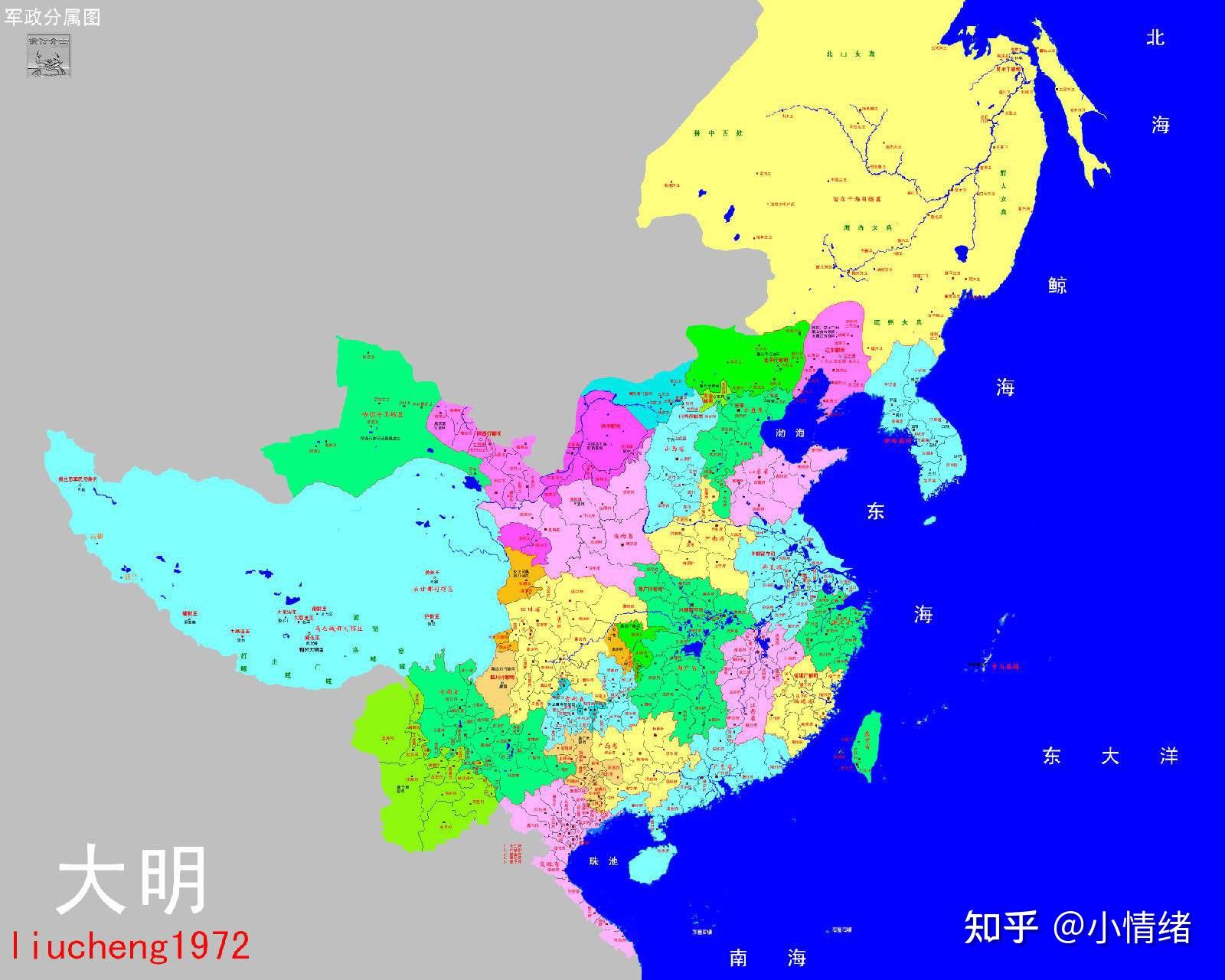 北元疆域变化图片