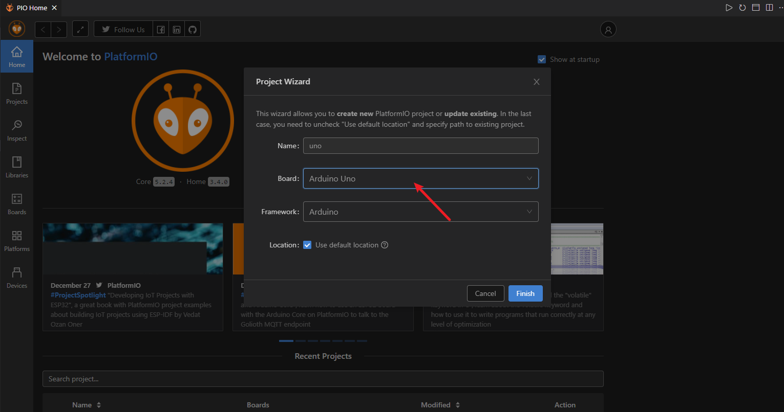 Vscode platformio adruino uno serial 