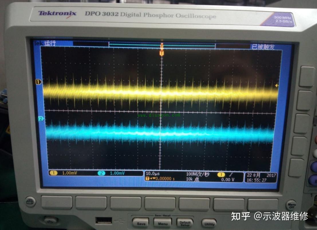 育辉电子泰克示波器维修DPO3032校准失败维修案例 - 知乎