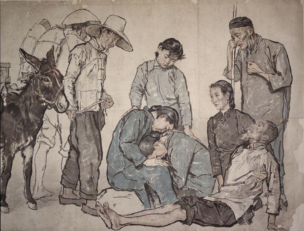 手望鉴赏 | 蒋兆和先生《流民图》，近代中国人文关怀之巅 - 知乎