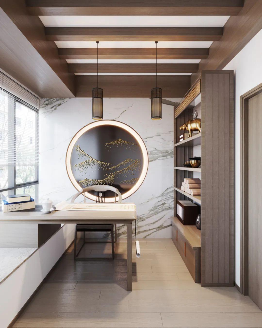 深圳装修丨大悦城·天玺壹号-雅轩C户型111㎡新中式风 / 冯天礁 Design - 知乎