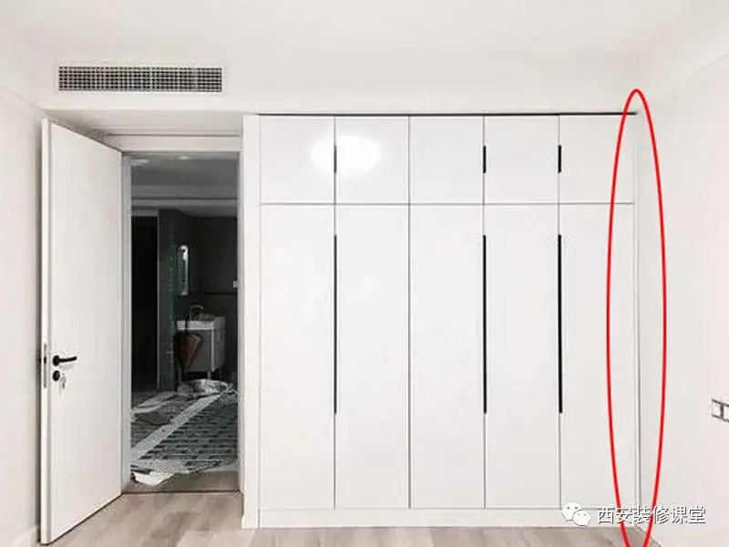 南昌装修定制的柜子靠墙的缝隙怎么处理