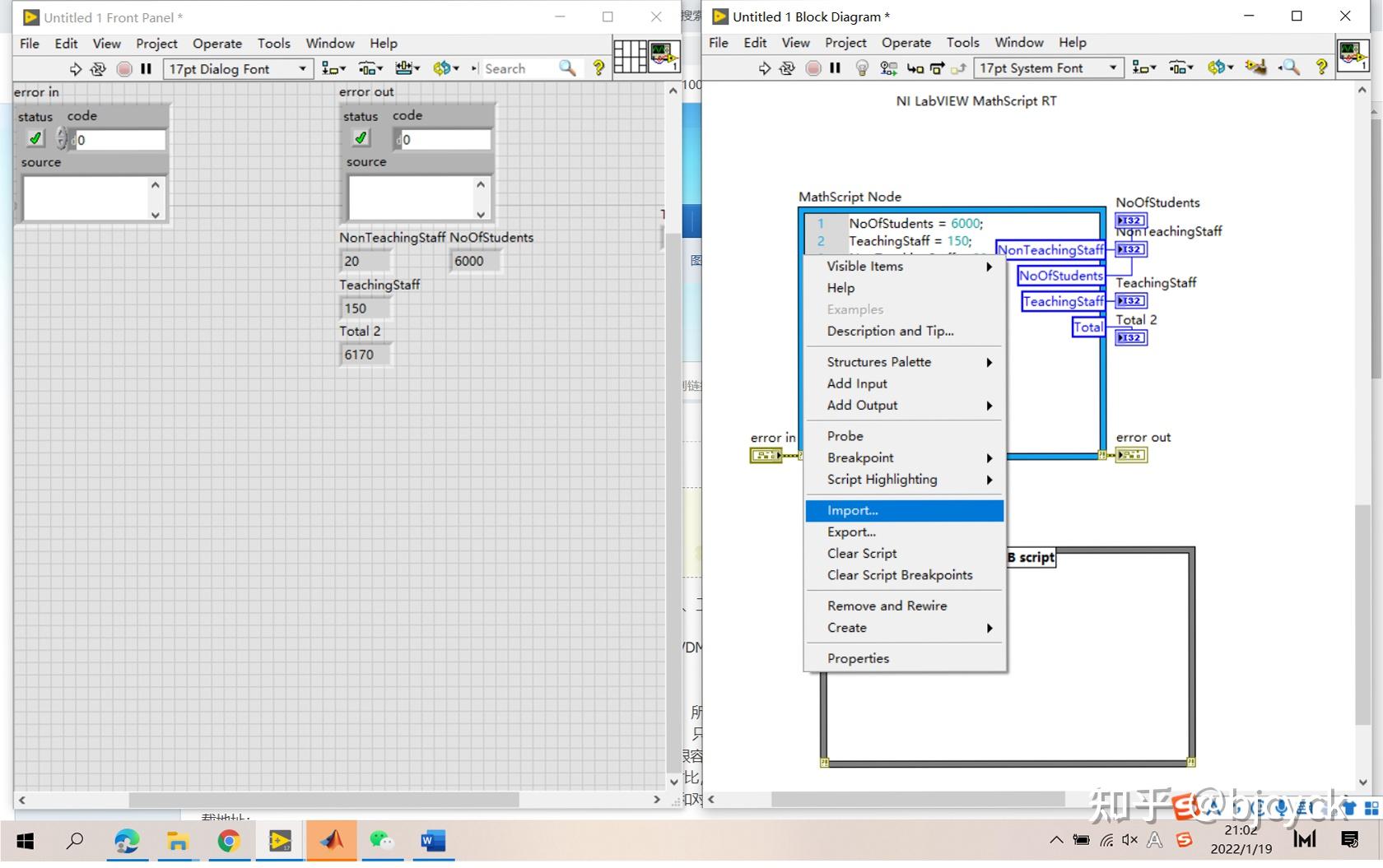 Labview labview matlab m 