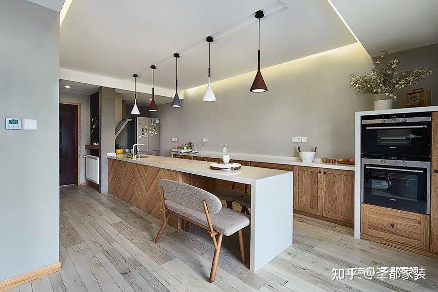 餐厅装修岛台有必要吗?多功能,高颜值,开放式空间可以安排上
