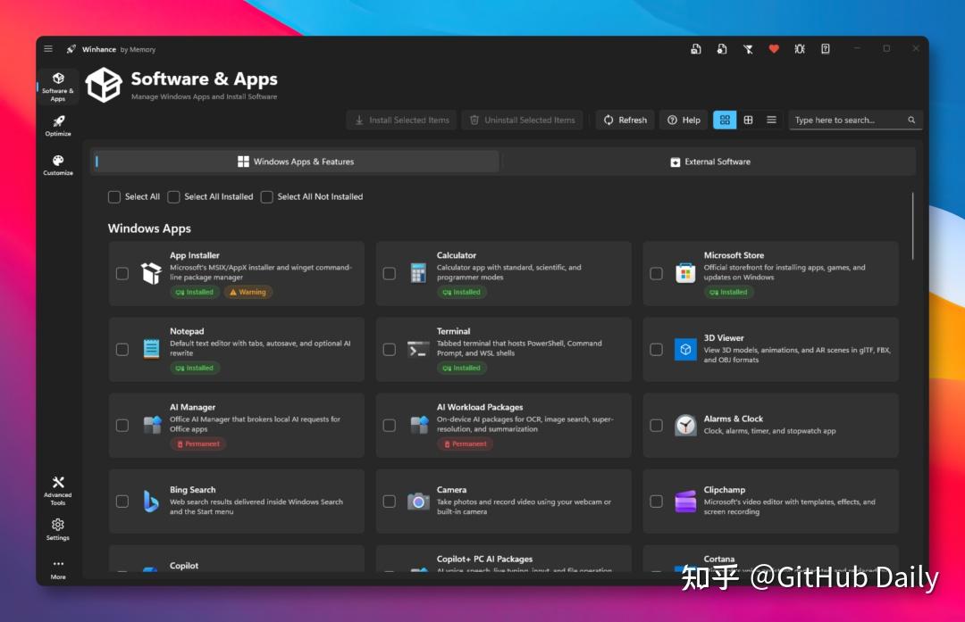 不用再找精简版系统,Windows 优化神器开源!
