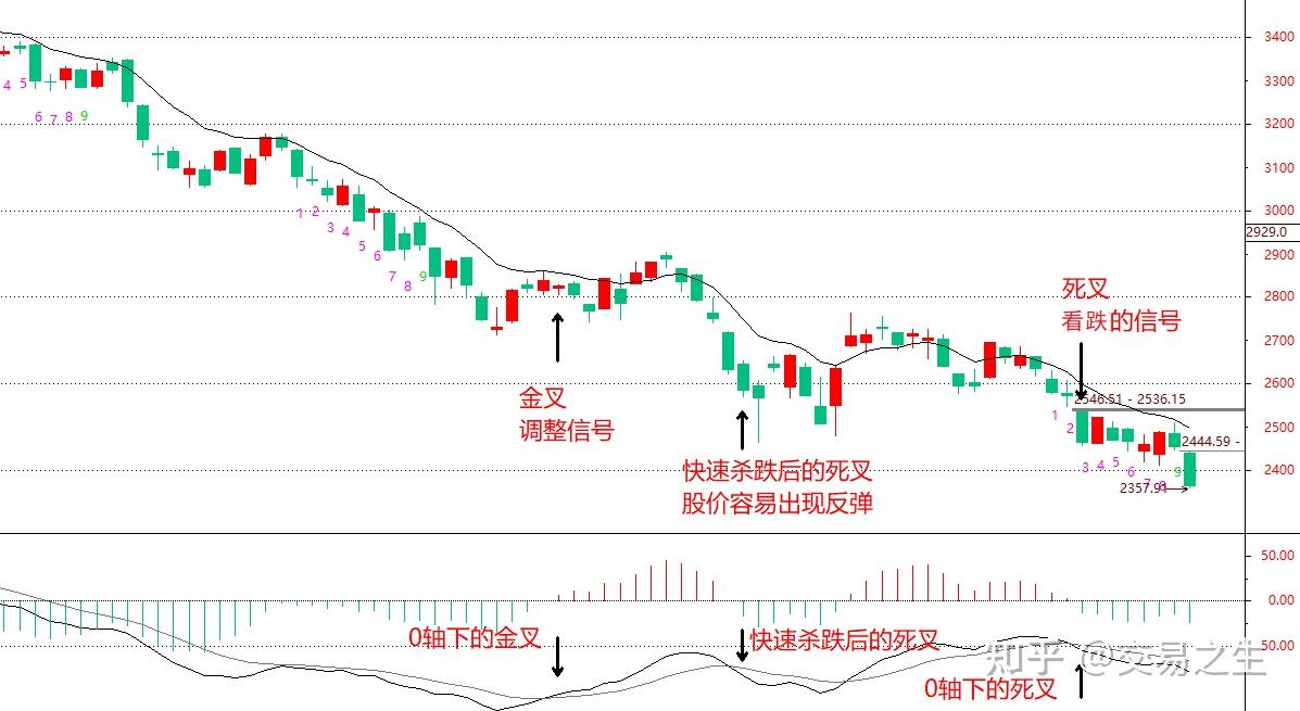 macd金叉和死叉图解，MACD金叉和死叉的提示 - 知乎