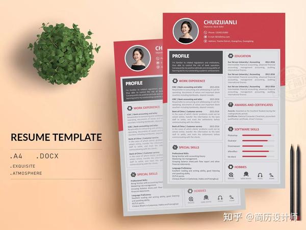 英文简历模板word(个人简历模板免费下载)