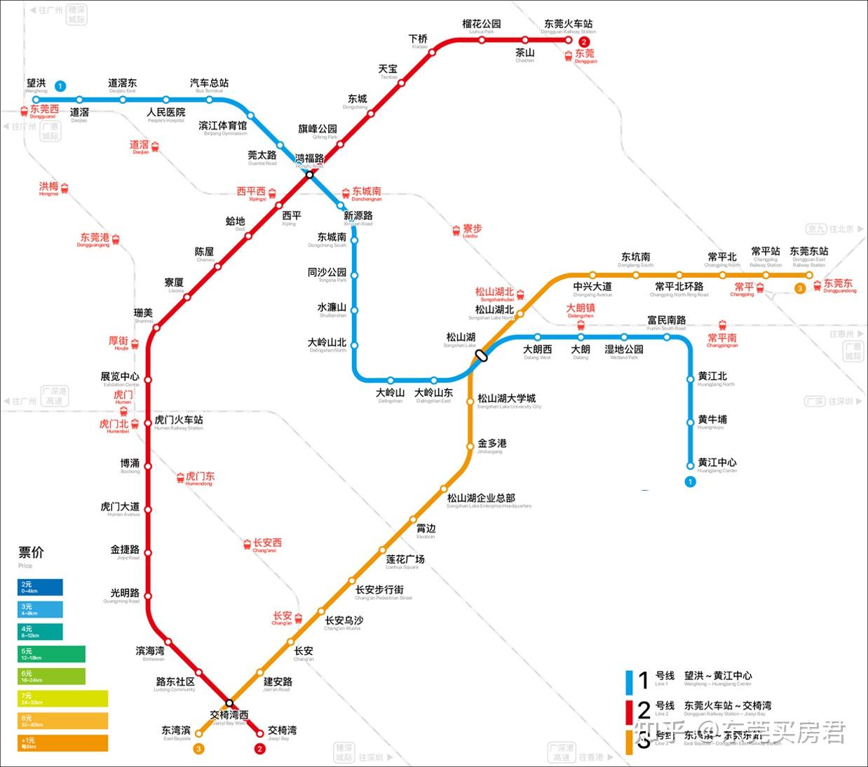 东莞城轨站路线图图片