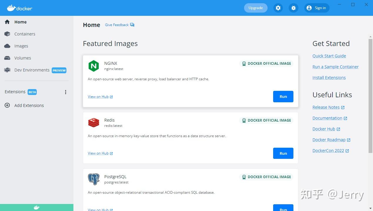 Windows 10 docker 