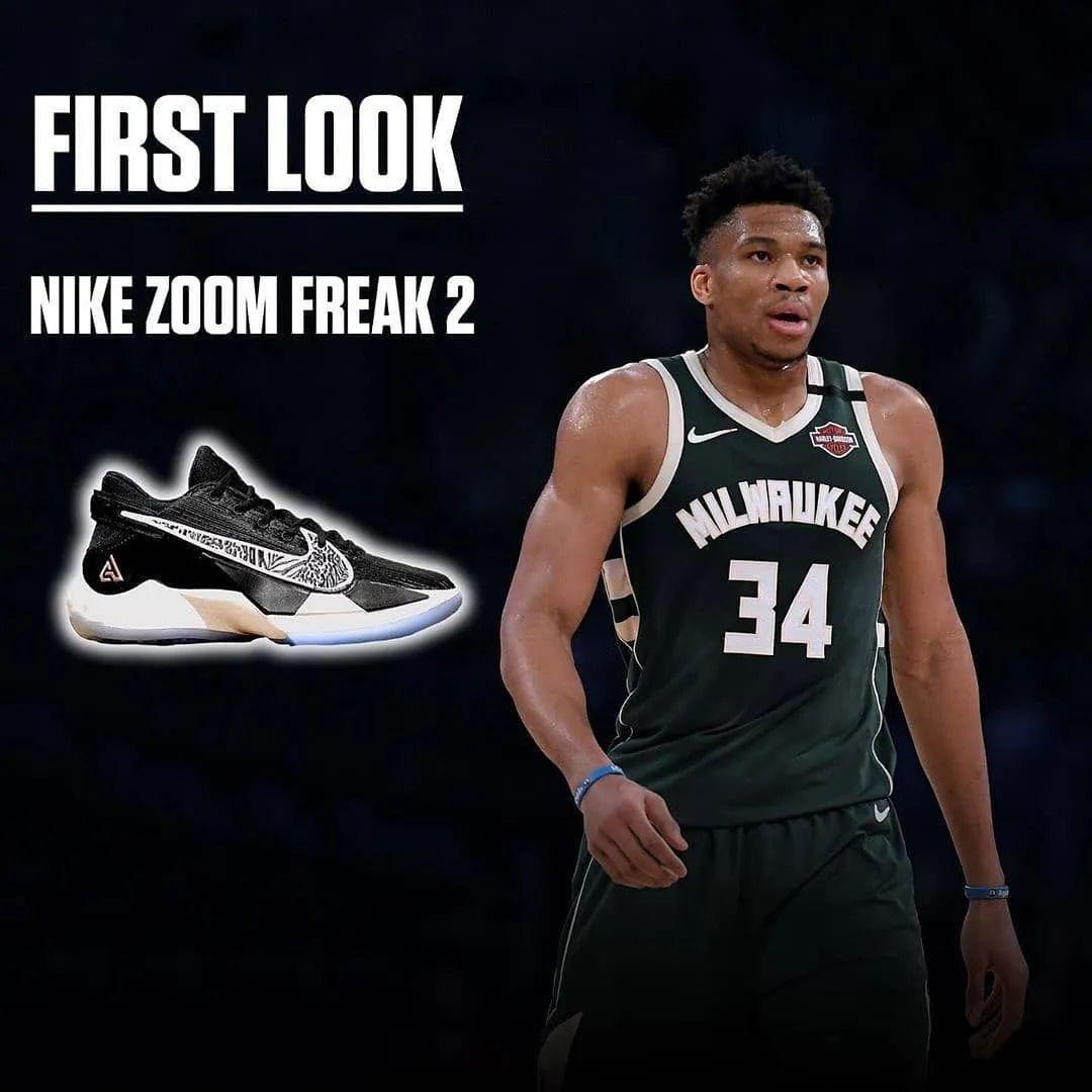 配色真骚字母哥2代曝光加了耐克logo的威少签名鞋